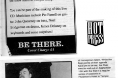 1995 - Album Launch Press coverage